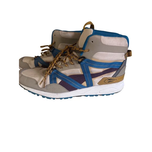 Puma Trinomic brown blue yellow high top sneakers size 11 1/2 - Picture 1 of 5